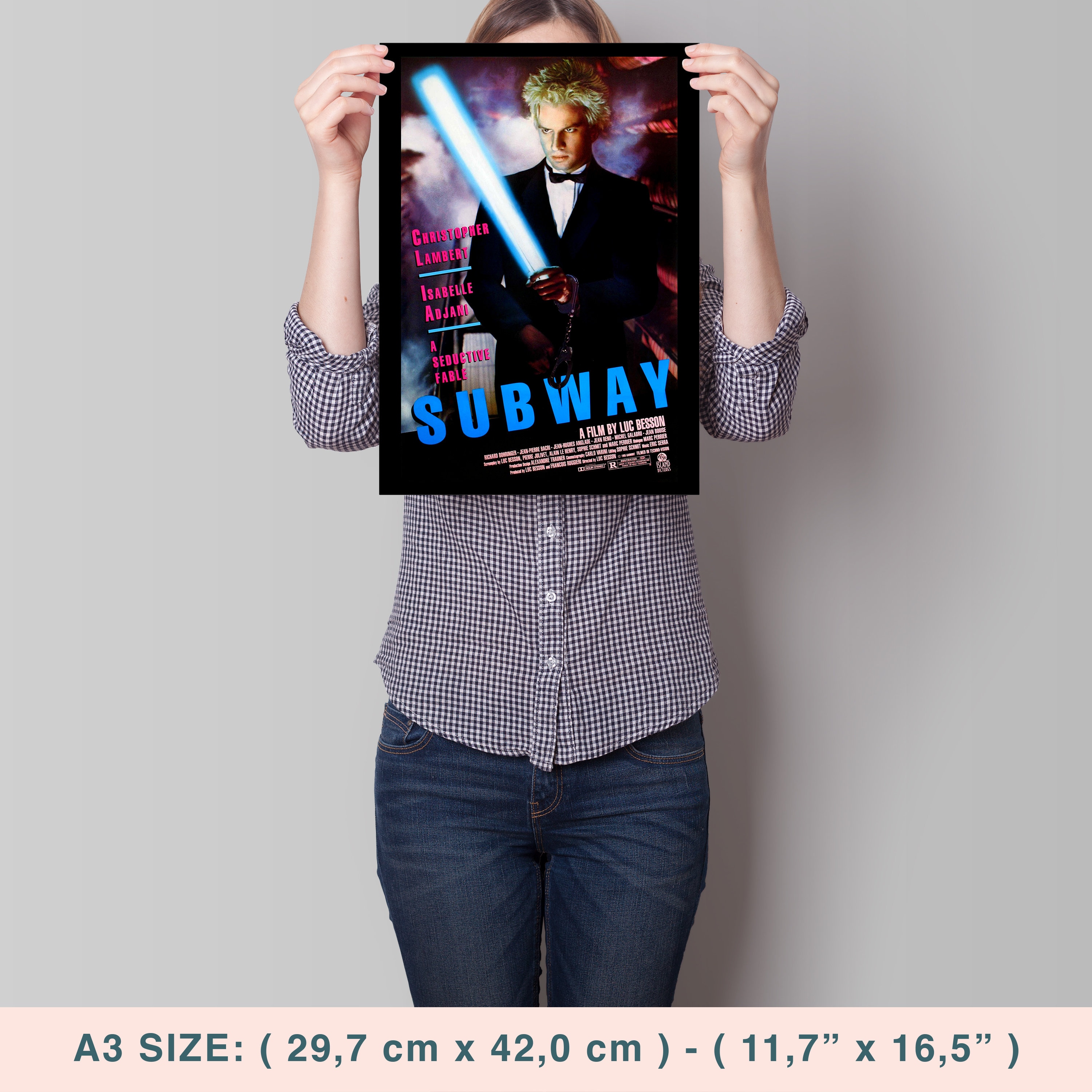 ベッソン監督直筆サイン入り「サブウェイ」本国フランス版メトロサイズ