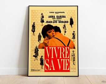 Vivre Sa Vie (1962) - Movie Poster - Etsy