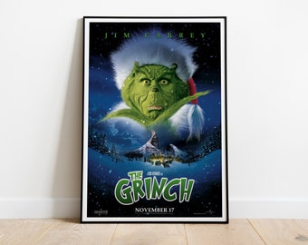 How the Grinch Stole Christmas, Ron Howard, Jim Carrey, 2000 - HQ Movie Poster, Premium Semi-Glossy Paper