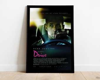 Drive, Nicolas Winding Refn, Ryan Gosling, 2011 - Movie Poster, Premium Semi-Glossy Paper