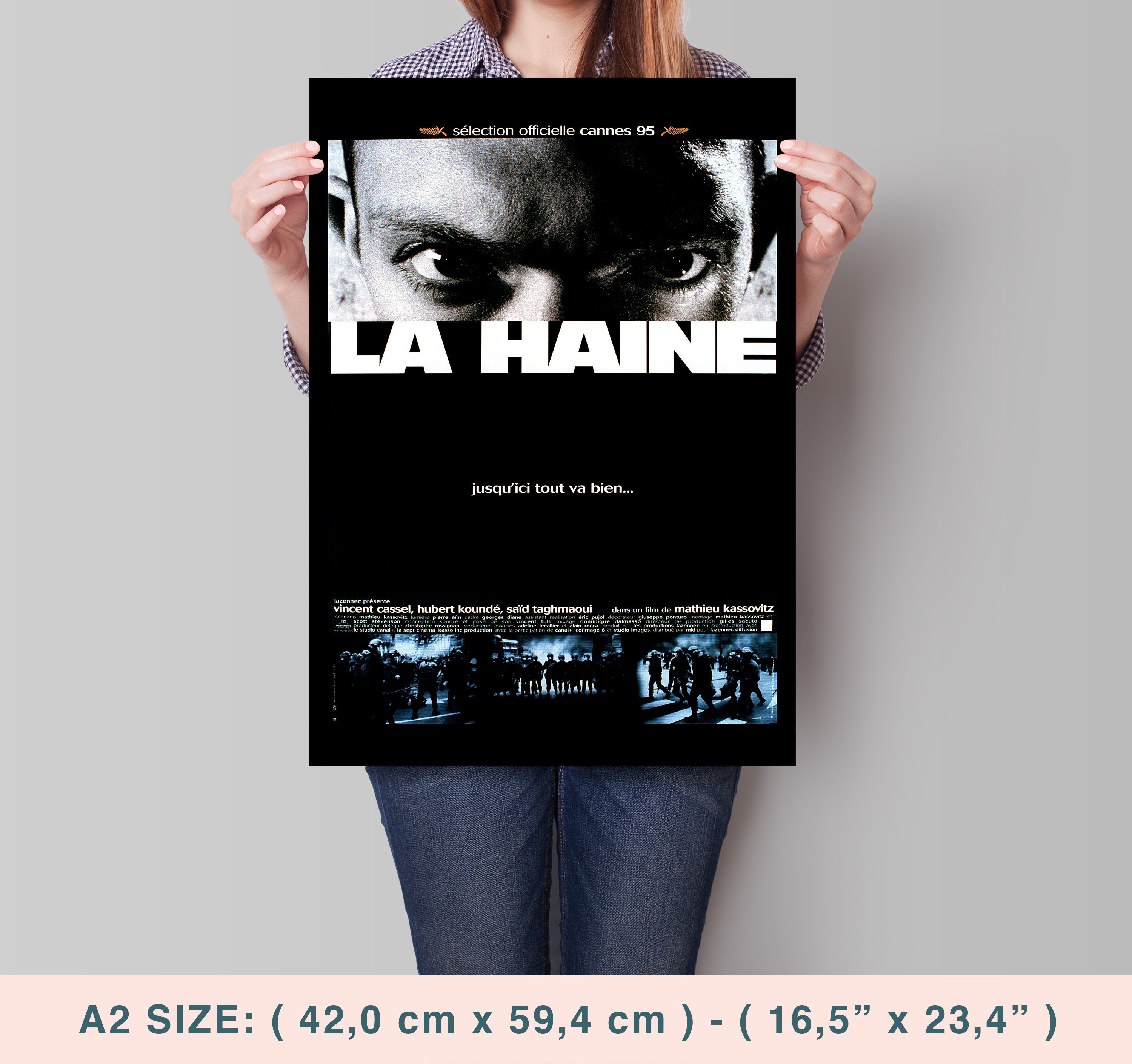 La Haine, Hatred, Mathieu Kassovitz, Vincent Cassel, 1995 - High