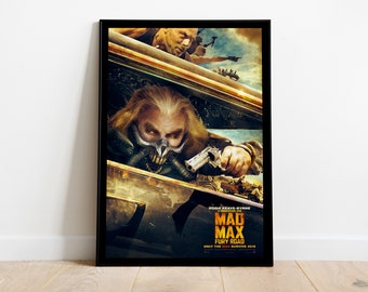 Mad Max: Fury Road, George Miller, 2015 - High Quality Vintage Movie Poster, Premium Semi-Glossy Paper