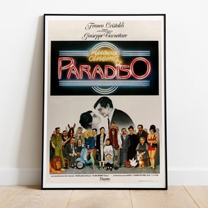 Nuovo Cinema Paradiso, Giuseppe Tornatore, Ennio Morricone, 1988 - High Quality Vintage Movie Poster, Premium Semi-Glossy Paper