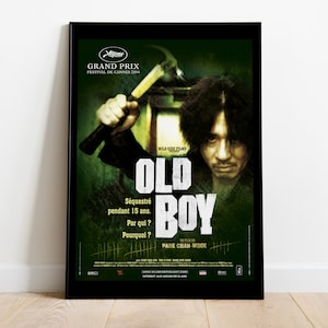 Oldboy, Park Chan-wook, 2003 - Poster del film HQ, carta semilucida premium