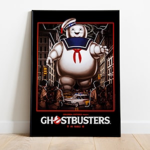 Ghostbusters, Ivan Reitman, Dan Aykroyd, Bill Murray, 1984 - HQ Vintage Retro Movie Poster, Premium Semi-Glossy Paper