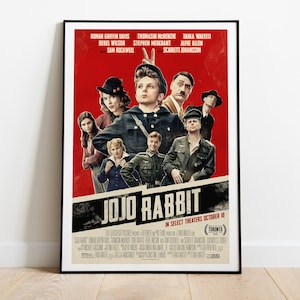 Jojo Rabbit, Taika Waititi, Roman Griffin Davis, 2019 - Poster del film in alta qualità, carta semilucida premium