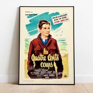 Les Quatre Cents Coups, François Truffaut, 1959 - Hochwertiges Vintage Filmplakat, Premium Semi-Glossy Papier