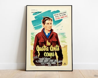 Les Quatre Cents Coups, François Truffaut, 1959 - Affiche de film