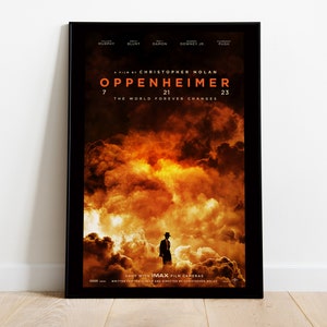 Oppenheimer, Christopher Nolan, Cillian Murphy, 2023 - High Quality Movie Poster, Premium Semi-Glossy Paper