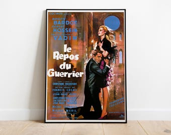 Love on a Pillow, Le Repos du guerrier, Brigitte Bardot, 1962 - High Quality Movie Poster, Premium Semi-Glossy Paper