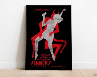 【新品】罪人たち　映画ポスター Sinners 大判 映画『Sinners』のポスター - Etsy 日本