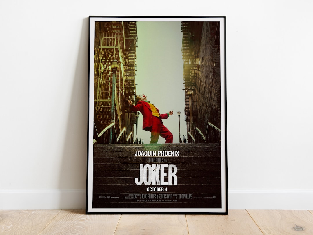 Joker, Todd Phillips, Joaquin Phoenix, 2019 HQ Movie Poster, Premium  Semi-glossy Paper
