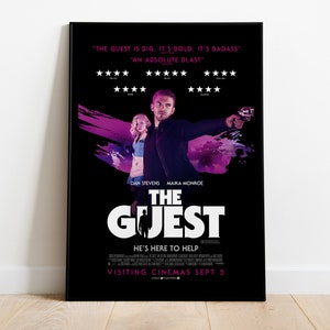 The Guest, Adam Wingard, Dan Stevens, 2014 - Poster del film HQ, carta semilucida premium