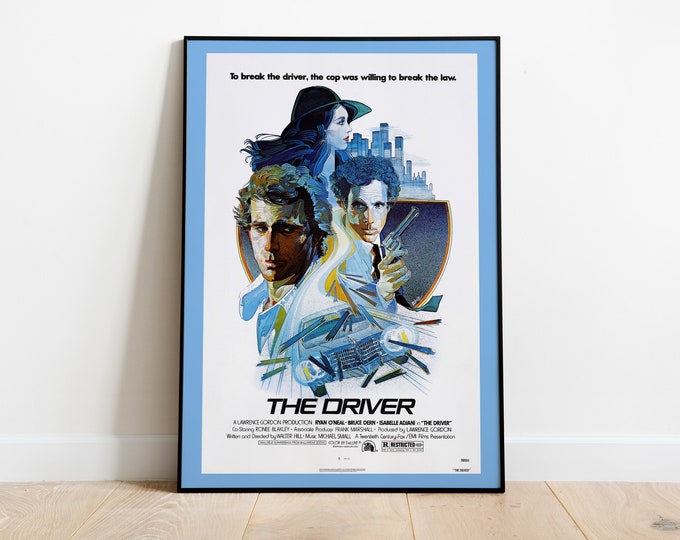 The Driver, Walter Hill, 1978 - High Quality Vintage Movie Poster, Premium Semi-Glossy Paper