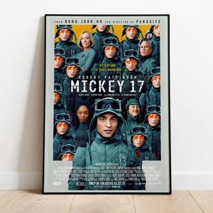Mickey 17, Bong Joon-ho, Robert Pattinson, Mark Ruffalo, 2025 - Poster del film HQ, carta semi-lucida premium