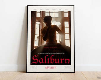 Saltburn, Emerald Fennell, Barry Keoghan, Jacob Elordi, 2023 - HQ Movie Poster, Premium Semi-Glossy Paper