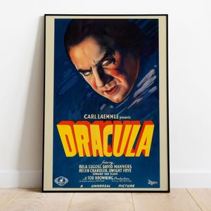 Dracula, Bela Lugosi, 1931 - Poster cinematografico vintage di alta qualità, carta semi-lucida di alta qualità