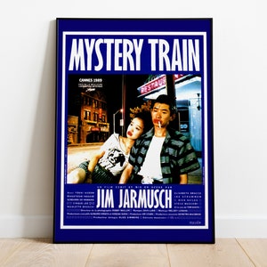 Mystery Train, Jim Jarmusch, 1989 - Poster di film vintage retrò, carta semilucida di alta qualità
