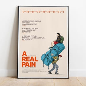 A Real Pain, Jesse Eisenberg, Kieran Culkin, 2024 - Póster de película de alta calidad, papel semibrillante de primera calidad
