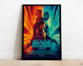 Blade Runner 2049, Denis Villeneuve, Ryan Gosling, Harrison Ford, 2017 - Póster de la película HQ, papel semibrillante premium