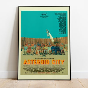 Asteroid City, Wes Anderson, Jason Schwartzman, Scarlett Johansson, Tom Hanks, 2023 - Póster de película HQ, papel semibrillante premium