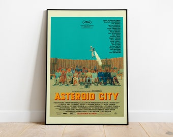 Asteroid City, Wes Anderson, Jason Schwartzman, Scarlett Johansson, Tom Hanks, 2023 - HQ Movie Poster, Premium Semi-Glossy Paper