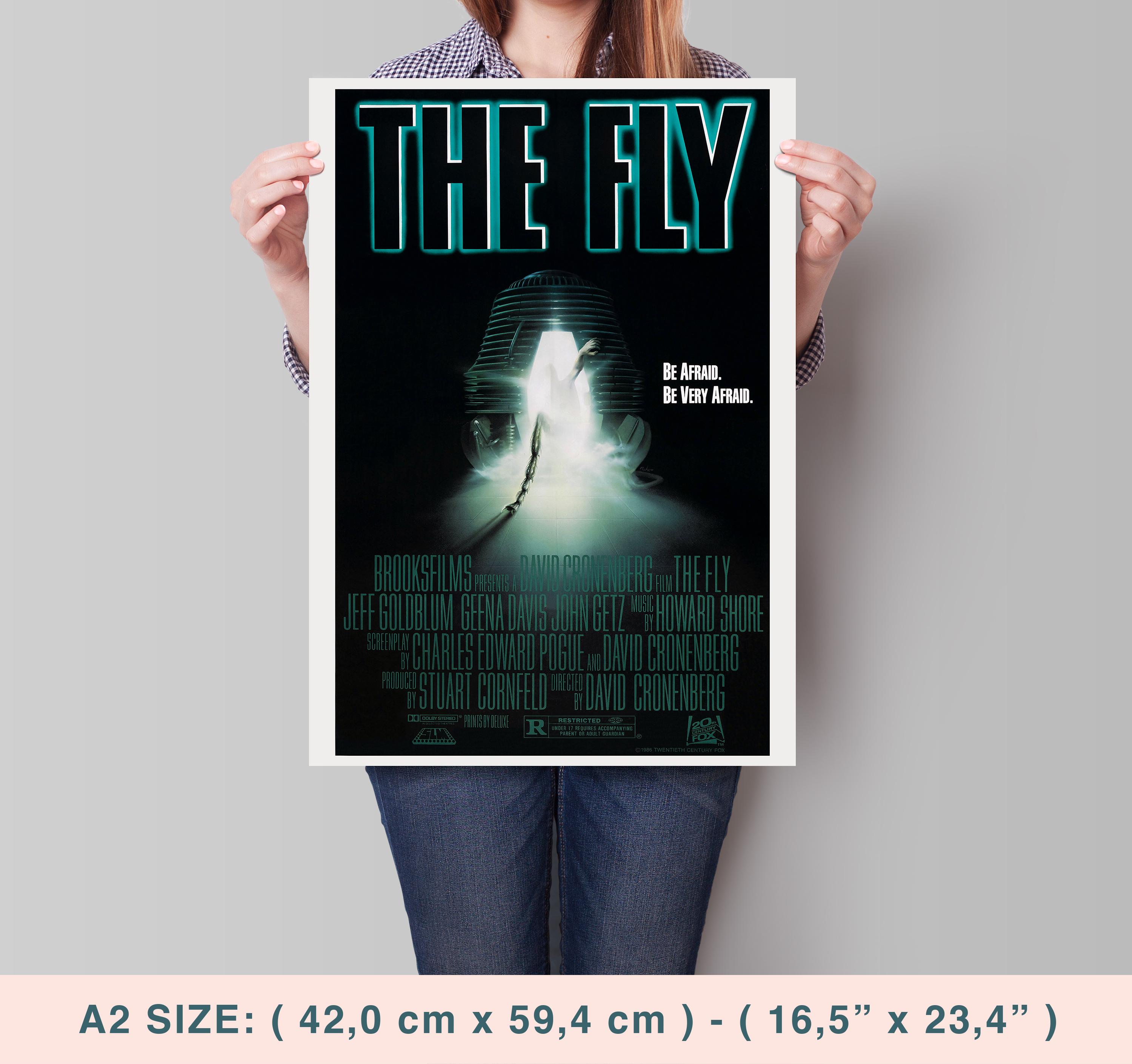 Affiche De Film La Mouche (1958) - Reproduction Toile - Tailles A1 A2 A3