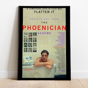 The Phoenician Scheme, Wes Anderson, Benicio del Toro, 2025 - Poster di alta qualità, carta semilucida premium