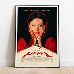 Pearl, Ti West, Mia Goth, 2022 - HQ Movie Poster, Premium Semi-Glossy Paper