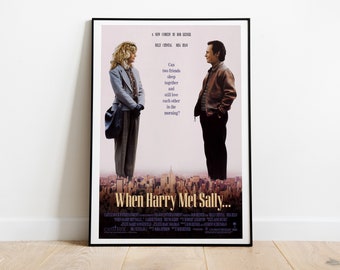 When Harry Met Sally..., Rob Reiner, Billy Crystal, Meg Ryan, 1989 - High Quality Cinema Movie Poster, Premium Semi-Glossy Paper