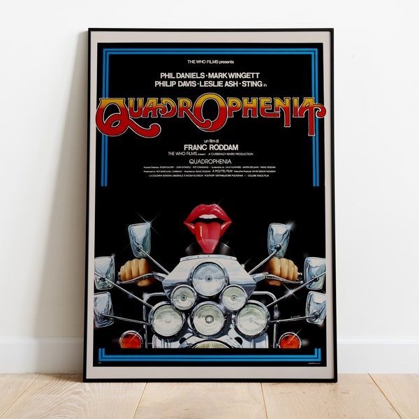 Quadrophenia, The Who, Franc Roddam, 1979 - Vintage Cinema Movie Poster, Premium Semi-Glossy Paper