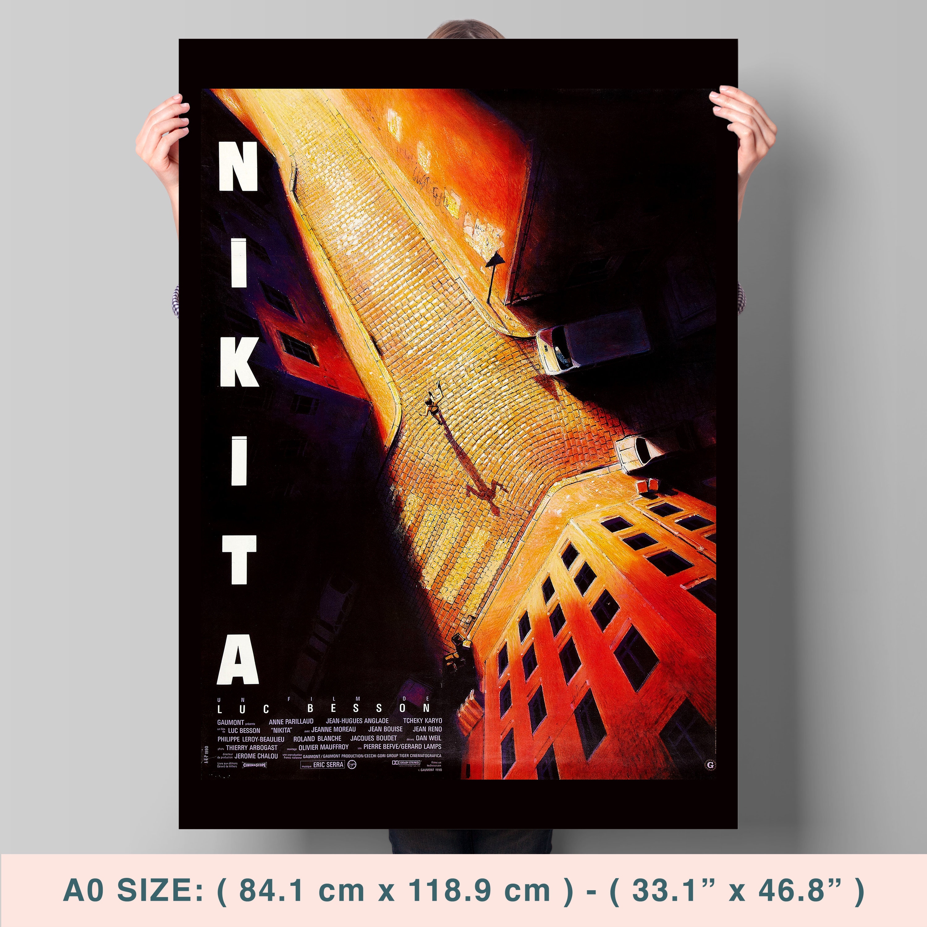 Nikita, Luc Besson, Anne Parillaud, 1990 - Vintage Cinema Movie Poster,  Premium Semi-glossy Paper - Etsy, image size:3000x3000