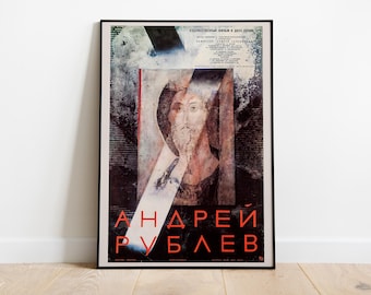 Andrei Rublev, Andrei Tarkovsky, 1966 - Póster de película de alta calidad, papel semibrillante de primera calidad