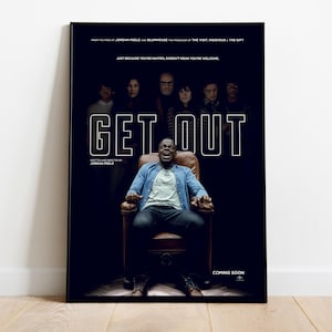 Get Out, Jordan Peele, Daniel Kaluuya, 2017: filmposter van hoge kwaliteit, premium halfglanzend papier
