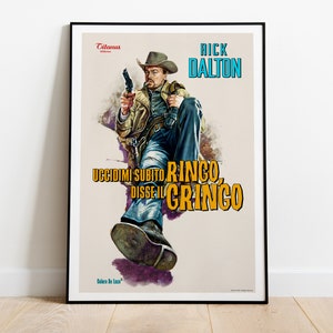 Rick Dalton da 'C'era una volta a Hollywood', Quentin Tarantino, Leonardo DiCaprio, 2019 - Poster del film in alta qualità, carta semilucida premium