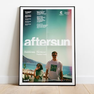 Aftersun, Charlotte Wells, 2022 - Hochwertiges Filmplakat, Premium Semi-Glossy Paper