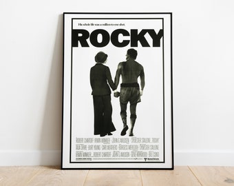 Rocky, Sylvester Stallone, Rocky Balboa, 1976 - High Quality Vintage Movie Poster, Premium Semi-Glossy Paper