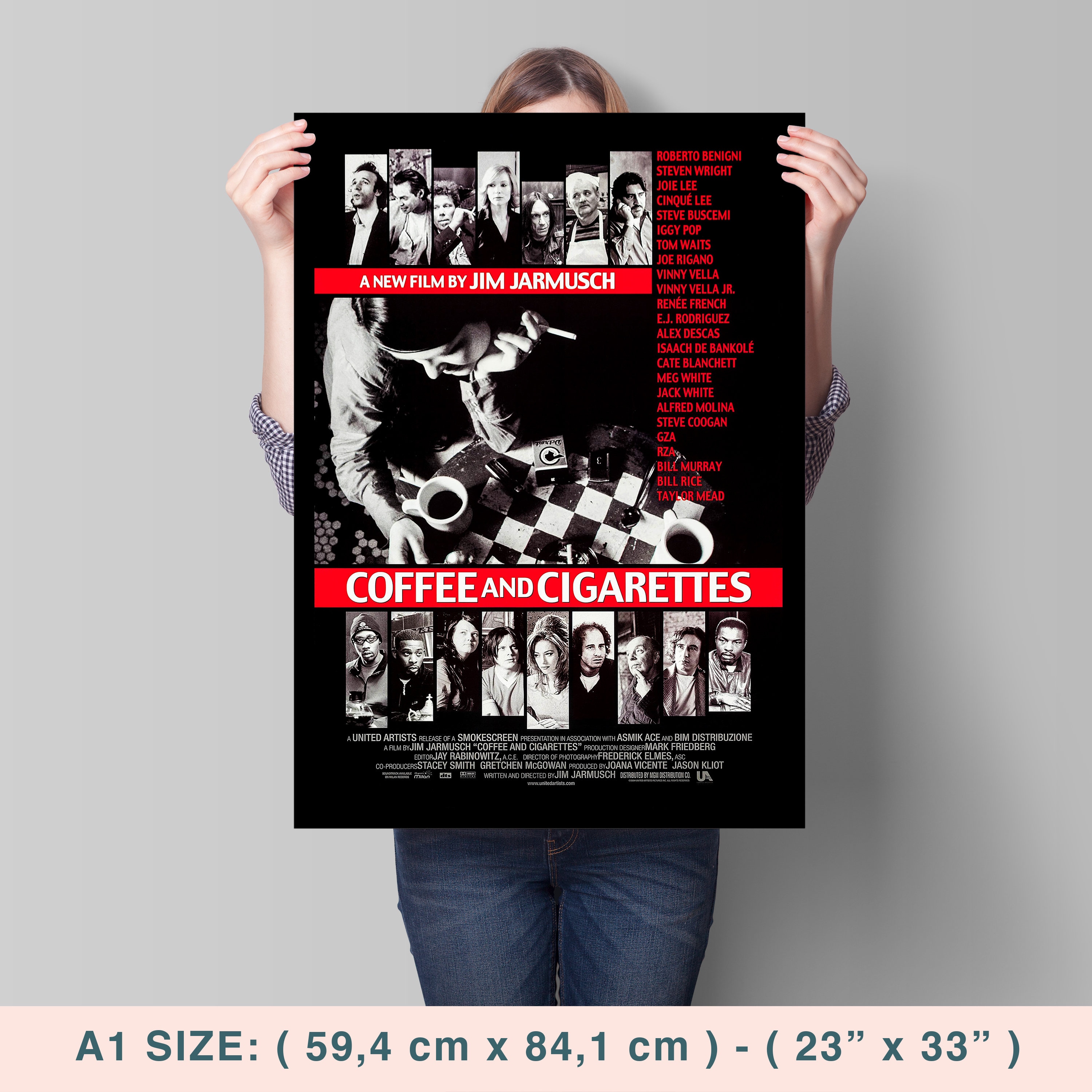 Coffee and Cigarettes, Jim Jarmusch, Roberto Benigni, Bill Murray, Iggy Pop, 2003 HQ Movie Poster, Premium Semi-glossy Paper - Etsy Coffee and Cigarettes, Jim Jarmusch, Roberto Benigni, Bill Murray, Iggy Pop, 2003 HQ Movie Poster, Premium Semi-glossy Paper - Etsy