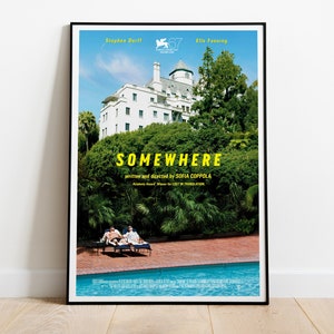 En algún lugar, Sofia Coppola, 2010 - Póster de película retro HQ, papel semibrillante premium