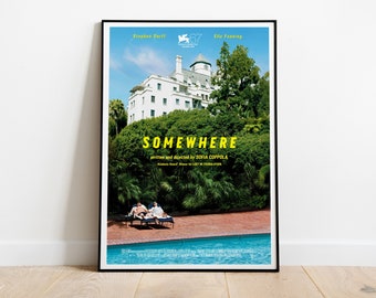 Somewhere, Sofia Coppola, 2010 - HQ Retro Movie Poster, Premium Semi-Glossy Paper