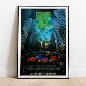 Teenage Mutant Ninja Turtles, Steve Barron, 1990 - Vintage Retro Movie Poster, Premium Semi-Glossy Paper