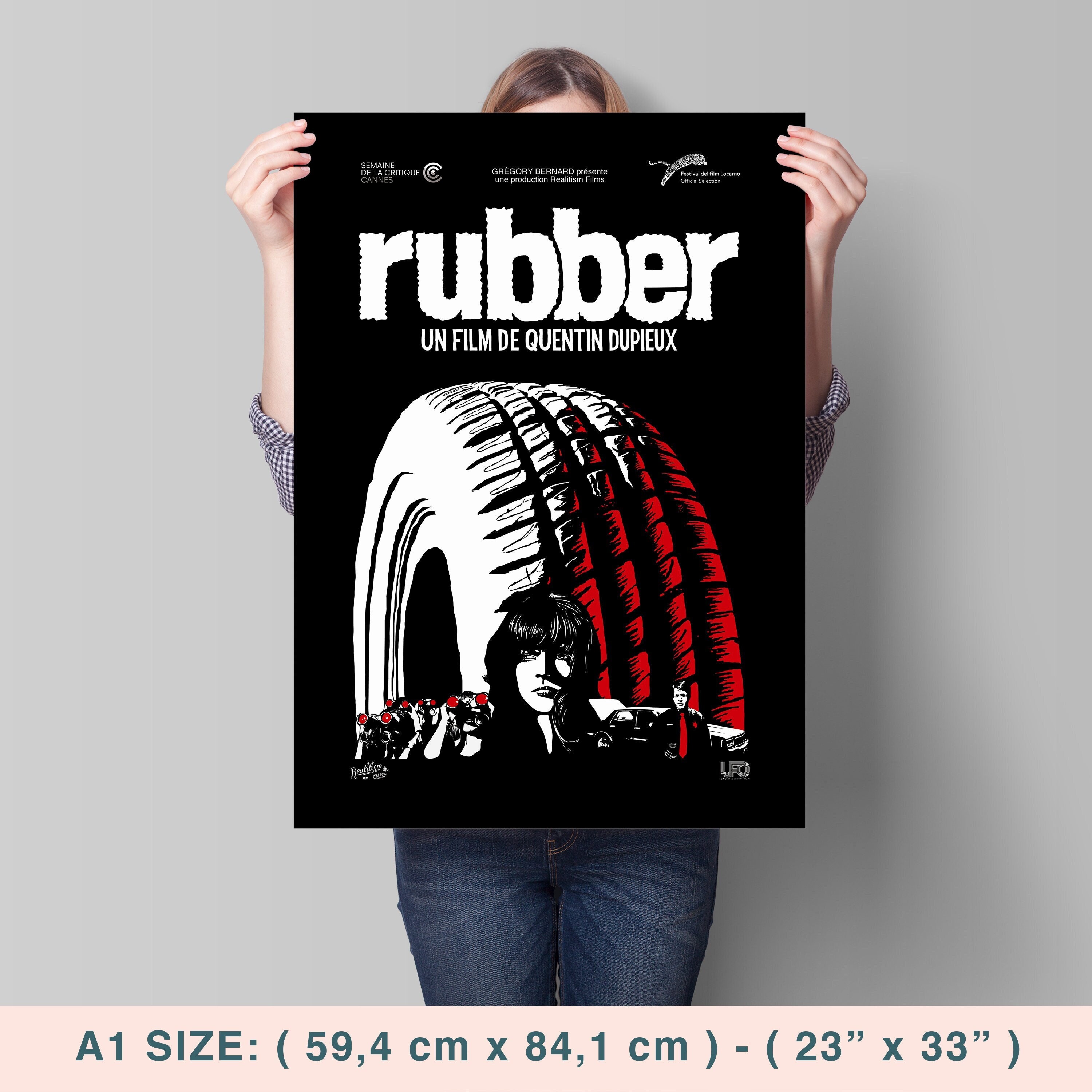 Rubber, Quentin Dupieux, 2010 HQ Movie Poster, Premium Semi-glossy Paper 