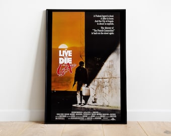 To Live and Die in L.A., William Friedkin, William Petersen, Willem Dafoe, 1985 - Retro Vintage Movie Poster, Premium Semi-Glossy Paper