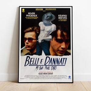My Own Private Idaho, Gus Van Sant, Keanu Reeves, 1991 - Retro Movie Poster, Premium Semi-Glossy Paper