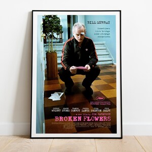 Broken Flowers, Jim Jarmusch, Bill Murray, Jeffrey Wright, Sharon Stone, 2005 - KinoJimJarmusch Movie Poster, Premium Semi-Glossy Paper