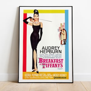 Breakfast at Tiffany&#39;s, George Axelrod, Audrey Hepburn, 1961 - High Quality Movie Poster, Premium Semi-Glossy Paper