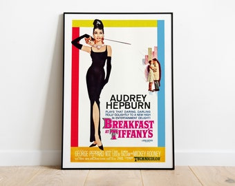 Breakfast at Tiffany's, George Axelrod, Audrey Hepburn, 1961 - High Quality Movie Poster, Premium Semi-Glossy Paper