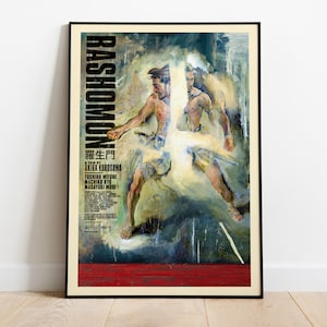 Rashomon, Akira Kurosawa, 1950 - Póster de película japonesa vintage de alta calidad, papel semibrillante premium