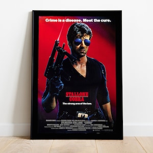 Cobra, George P. Cosmatos, Sylvester Stallone, 1995 - Póster de película vintage HQ, papel semibrillante premium