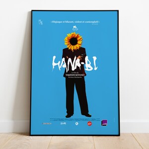Hana-bi, Takeshi Kitano, 1997 - Vintage Retro Filmplakat, Premium Halbglanzpapier